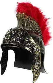 Alipis Roman Soldiers Helmet Medieval Knight Gladiator Spartans Roman Warriors Greek Costume Helmet Viking Knight Helmet Funny Party Hats Headgear Knight Cosplay Accessory