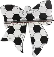 EXQUIMEUBLE Bow Shaped Floating Bookshelf Unique Wooden Bow Shelf for Stylish Home Decor Nursery and Bedroom Multipurpose Wall Organizer Charming Design