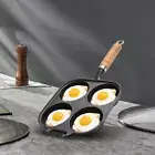 4 Hole Frying Pot Pan Non-Stick Egg Pancake Steak Pan Egg Frying Pan Pancake Pan