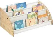 BIBELUN Montessori Book Shelf,Book Shelf for Kids Rooms Display Books of Your Little One,The Perfect Nursery Organizer for Your Baby Girl or Boy's Toddler Play Room Decor