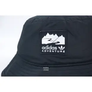 胖達）ADIDAS ORIGINALS POLARTEC 漁夫帽 刷毛 保暖 口袋 帽子 H25265 黑 男女