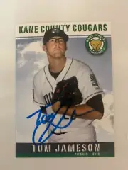 Tom Jameson 2015 Signed Kane County Cougars Team Card