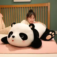 在飛比找樂天市場購物網優惠-FAT CAT 日韓系精品☆可愛趴部落熊貓絨毛布娃娃熊貓睡覺