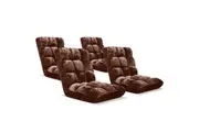 SOGA 4X Floor Recliner Folding Lounge Sofa Futon Couch Folding Chair Cushion Coffee