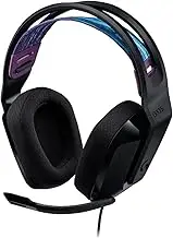 Logitech G G335 Wired Gaming Headset, with Microphone, 3.5mm Audio Jack, Comfortable Memory Foam Earpads, Lightweight, Compatible with PC, PlayStation, Xbox, Nintendo Switch - Black