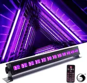 12LED UV Light Bar Corner Flood Lamp 395nm Blacklight DJ Party Lamp Glow in Dark