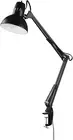 32" Swing-Arm Clamp-On Architect Lamp Black w/ LED Bulb Included