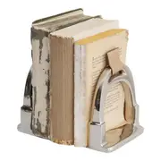 [Florabelle Living] Bookends With Horse Stirrups - Nickel