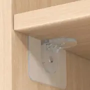 Wardrobe Divider Brackets Adhesive Closet Cabinet Support Shelf Layer Holder New