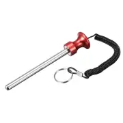 10mm x 105mm Weight Stack Pin with Pull Rope Magnetic Strength Training Red