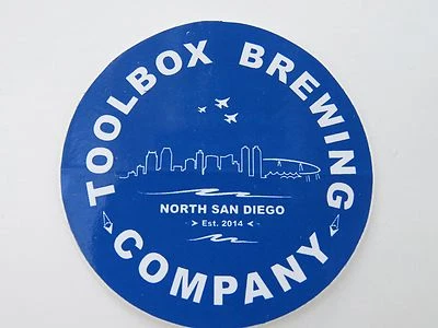 BEER Collectible STICKER ~*~ TOOLBOX Brewing Co ~ San Diego, CALIFORNIA Brewery