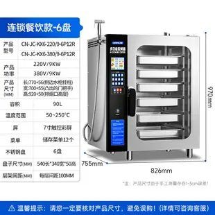 【兩年保固】馳能萬能蒸烤箱商用大型蒸烤一體機全自動電熱烤箱熱風循環烤鴨爐