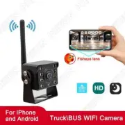 WiFi Wireless Camera Truck RV Trailer Bus Front Rear View Backup Reverse Camera