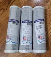 3 Aqua Water Filter CTO-Filter Powdered Activated Carbon Briquette Cartridge