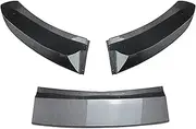 Car Front Bumper Splitter Lip Body Kit Spoiler Gloss Black Canard Compatible for X5 F15 2014-2018 Bumper Canard Lip Splitter