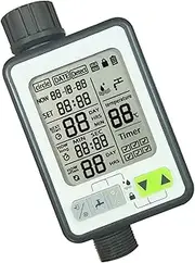 Timing Water Timer, Sprinkler Timer with Rain Sensor, Smart Irrigation for Lawn, Garden and Yard Care, Hose