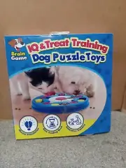 BRAIN GAME IQ & Treat Training Food Interactive Puzzle for Cats Dog Puzzle Toy