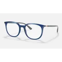 在飛比找蝦皮購物優惠-Ray Ban雷朋 RB7190 光學眼鏡 亮藍色框&灰色腳