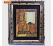 “Black Cat,” By Artist Tazz Original Mixed Media Painting