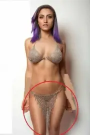 Aluminum Medieval Knight Bikini, New Chainmail Bra and Skirt new style