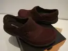 Merrell Womens Dassie Fold Moc Slip On Andorra Maroon Leather Clogs J02148 Sz 6