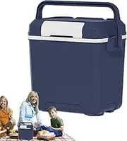 Camping Coolers - Leakproof Multipurpose Hard Shell Cooler | Reusable Versatile Container for Drink Water Bottle Beverages Food Vegetables