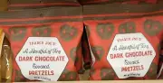 2 Pack Trader Joe's A Handful of Tiny Dark Chocolate Covered Pretzels 2.5 oz