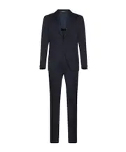 Tagliatore Single-Breasted Two-Piece Suit Set IT52,IT50,IT54,IT48 Black