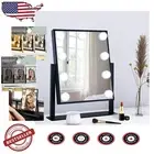 Luxury Lighted Makeup Mirror - 3 Color Settings & Detachable 10X Magnification