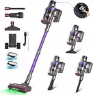 Cordless Vacuum Cleaner, Self-Standing with 530W/38Kpa Stick Vacuum and 2 Dust C