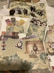 Beautiful set of Junk Journal inserts lot Cards, Pockets, Ephemera some Holtz