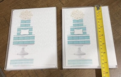 Anna Griffin Note Card Making Kit Makes 20 Cards 5”x7” Wedding Cake NEW