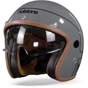 Corporate Carbon Fiber Grey Jet Helmet