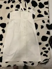Carven white dress EU 36, Back Zipper, New With Tags $795