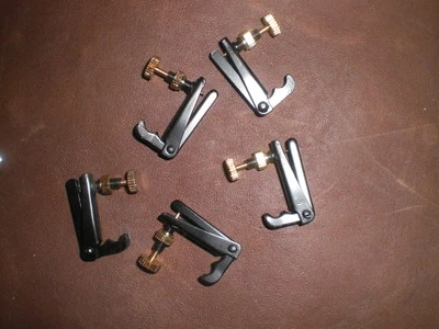 100 PCs of Violin fine tuners 4/4 black and gold color fiddle string adjusters
