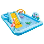 INTEX 57161NP Play Center Jungle Adventure Pool With Slide & Sprinkler