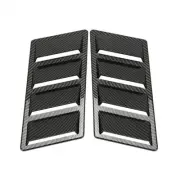 Car Front Hood Scoop Bonnet Vent Cover ABS Plastic Carbon Fiber Look Accessory