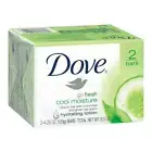 Dove Beauty Bar Go Fresh Cool Moisture Gentle Cucumber & Green Tea 2 ct 2 Pack