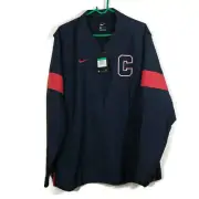 Nike Men's Lockdown 1/2 Zip Golf Pullover Track Jacket AO5858-421 Blue Red XL