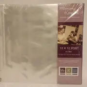 12 x 12-inch Album Post Page Protectors by We R Memory Keepers 25 Sheets