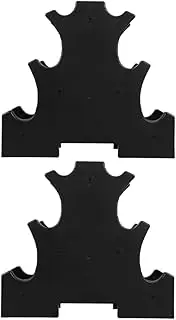 TOGEVAL Dumbbell Rack Stand 2-piece Dumbbell Holder Pp Material Weight Rack for Home Gym