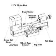 DIY Mini Metal Micro Universal Machine Micro Lathe W10003 20000rpm Mini Lathe