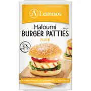 Lemnos Haloumi Burger Patties Plain 2 Pack 180g