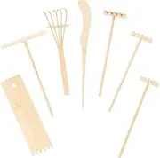 BESPORTBLE 1 Set Decorative Mini Rakes Meditation Rake Collection for Small Table Decorations for Home and Office Unique Present Idea
