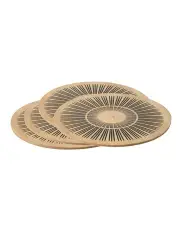 [Hottie] Kimmie Round Placemats Pack of 4 in Black