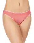 OnGossamer 261253 Women's Solid Mesh Hip Bikini Pink Underwear Size M