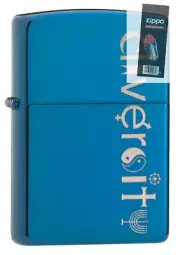 Zippo 29549 Diversity Sapphire Blue Finish Full Size Lighter + FLINT PACK