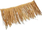 Yardwe Simulated Thatch Roll Fireproof Decorative Straw Roof for Landscaping Garden Patio and DIY Crafts Realistic Modeling Easy to Cut Dried Grass