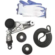 Drive Belt Kit with Tensioner & Idler Pulleys For 2012+ JEEP Wrangler JK 3.6L (for: Jeep)