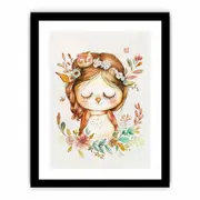 Lady Owlet Art Framed print